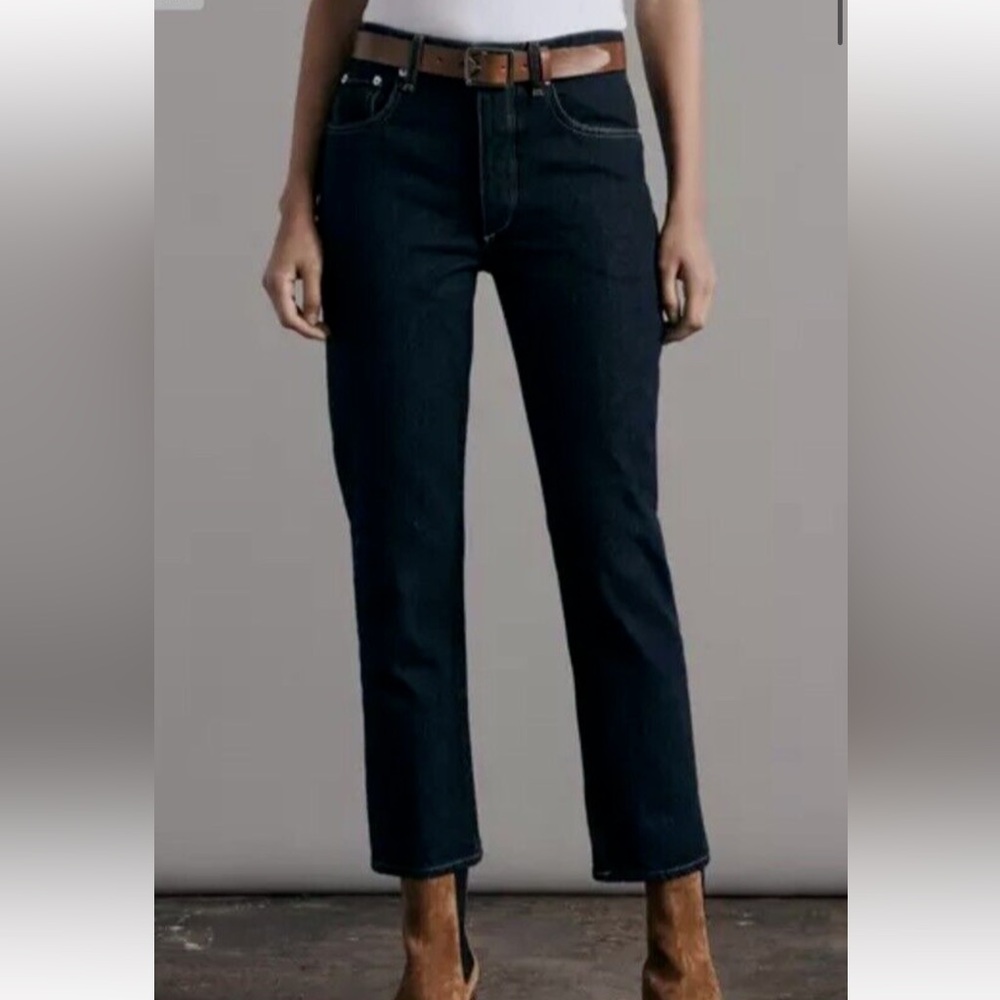 rag & bone Dark Indigo Straight-Leg Jeans